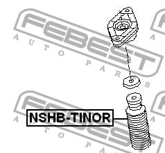Febest Bellow and bump for 1 shock absorber – price 30 PLN