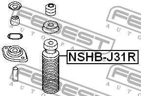 Febest Bellow and bump for 1 shock absorber – price 57 PLN