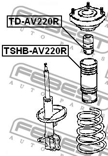 Febest Rear shock absorber boot – price 44 PLN