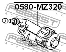 Febest Цилиндр сцепления, рабочий – цена 205 PLN