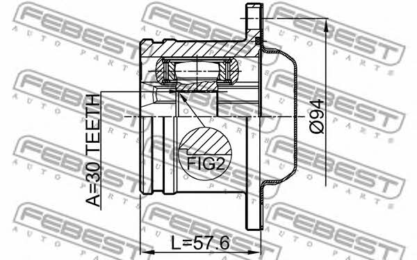 Febest CV joint – price 364 PLN