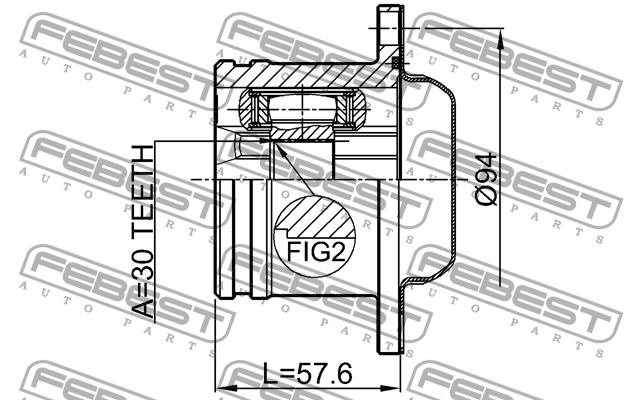 Wellengelenk Febest 1711-TT