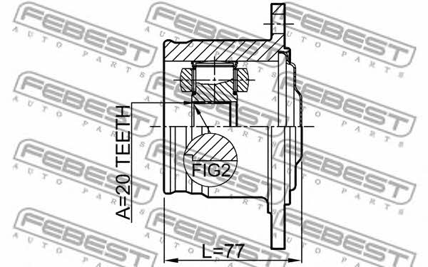 Wellengelenk Febest 0111-GX115R