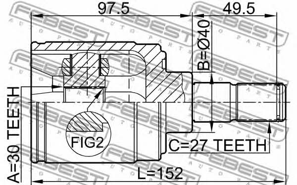 Buy Febest 0311-HRVMTRH at a low price in Poland!