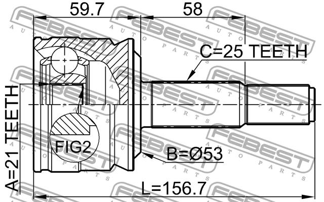 Купить Febest 0410Z36 – отличная цена на 2407.PL!