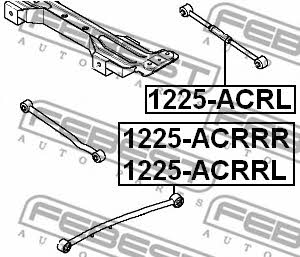 Тяга задняя продольная Febest 1225-ACRRL