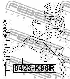 Febest Rear stabilizer bar – price 35 PLN