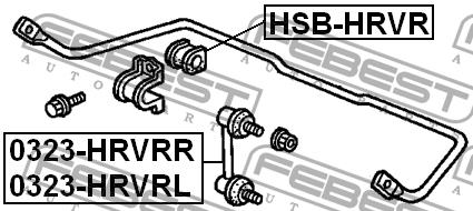 Febest Stange der Heckflosse, links – Preis 36 PLN