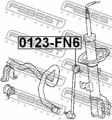 Łącznik stabilizatora przedniego Febest 0123-FN6