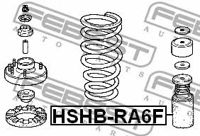 Bellow and bump for 1 shock absorber Febest HSHB-RA6F