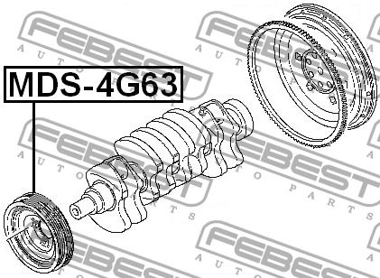 Febest Kolo pasowe, wal korbowy – cena 250 PLN