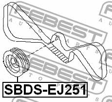 Шків колінчатого валу Febest SBDS-EJ251