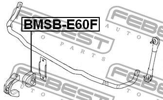 Tuleja stabilizatora przedniego Febest BMSB-E60F