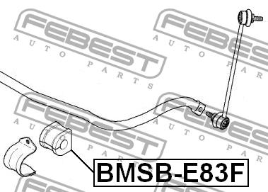 Втулка стабілізатора переднього Febest BMSB-E83F