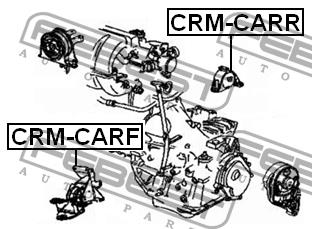 Подушка двигателя передняя Febest CRM-CARF