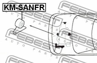 Подушка двигателя передняя Febest KM-SANFR