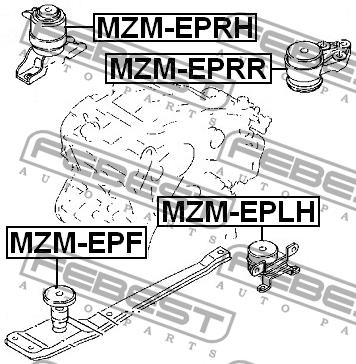 Febest Engine mount right – price 339 PLN