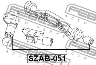 Подушка дифференциала Febest SZAB-051