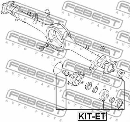 Axle bearing Febest KIT-ET