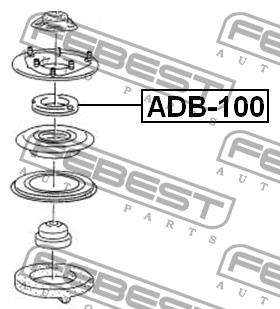 Shock absorber bearing Febest ADB-100
