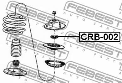 Łożysko amortyzatora zawieszenia Febest CRB-002