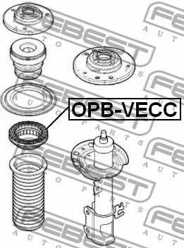 Febest Shock absorber bearing – price 50 PLN