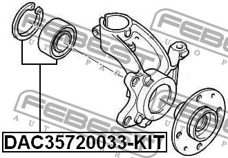 Febest Front Wheel Bearing Kit – price 128 PLN