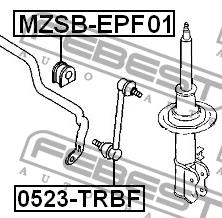 Tuleja stabilizatora przedniego Febest MZSB-EPF01