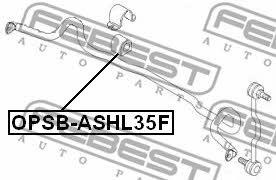 Tuleja stabilizatora przedniego Febest OPSB-ASHL35F