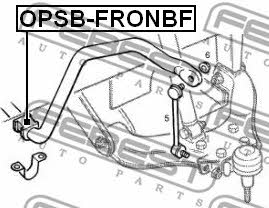 Front stabilizer bush Febest OPSB-FRONBF