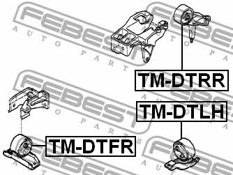 Engine mount, front Febest TM-DTFR