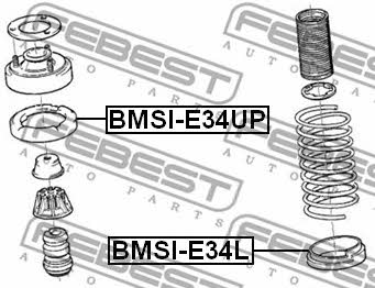 Febest Suspension spring plate rear – price 25 PLN