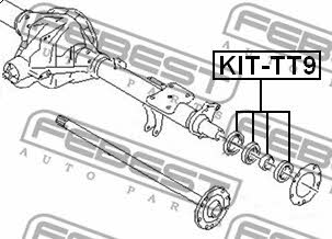 Łożysko półosi Febest KIT-TT9