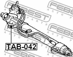 Febest Silent block steering rack – price 23 PLN