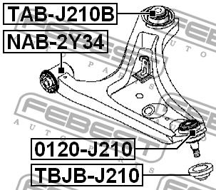 Купити Febest TABJ210B – суперціна на 2407.PL!