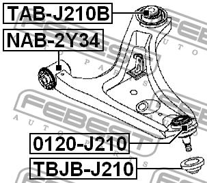 Kaufen Sie Febest TABJ210B zum guten Preis bei 2407.PL!