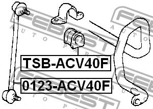 Stabilisator vorne Febest 0123-ACV40F