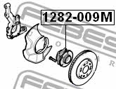 Radnabe mit hinterem Lager Febest 1282-009M