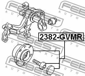 Wheel hub Febest 2382-GVMR