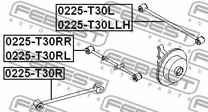 Тяга реактивная Febest 0225-T30R