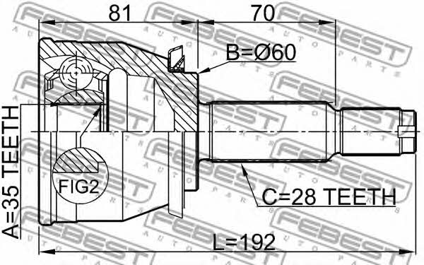 Buy Febest 1410-REXI at a low price in Poland!