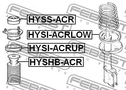 Febest Rear shock absorber support – price 31 PLN
