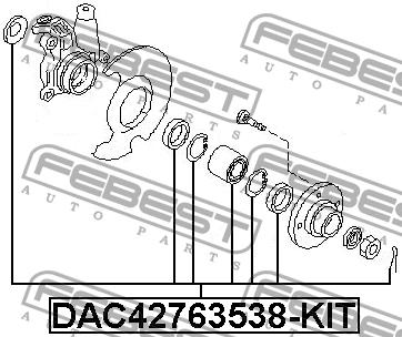 Febest Front Wheel Bearing Kit – price 134 PLN
