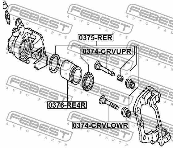 Febest Rear brake caliper piston – price 36 PLN