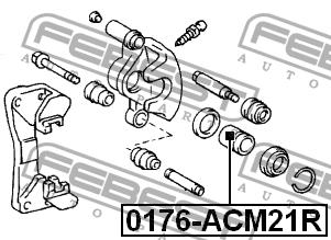 Febest Rear brake caliper piston – price 31 PLN