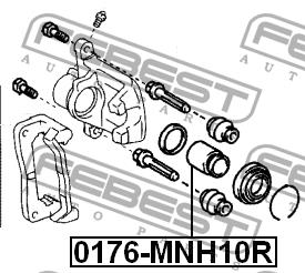 Febest Rear brake caliper piston – price 31 PLN