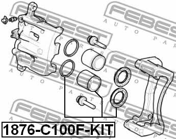 Febest Front brake caliper piston – price 85 PLN