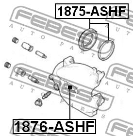 Поршень переднього гальмівного супорта Febest 1876-ASHF