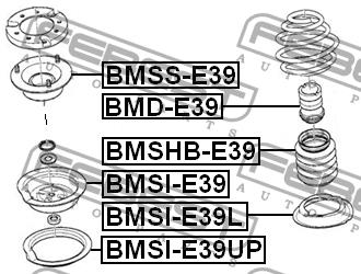 Miseczka sprężyny zawieszenia przednia Febest BMSI-E39