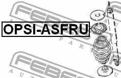 Aufhängungsfederteller hinten Febest OPSI-ASFRU